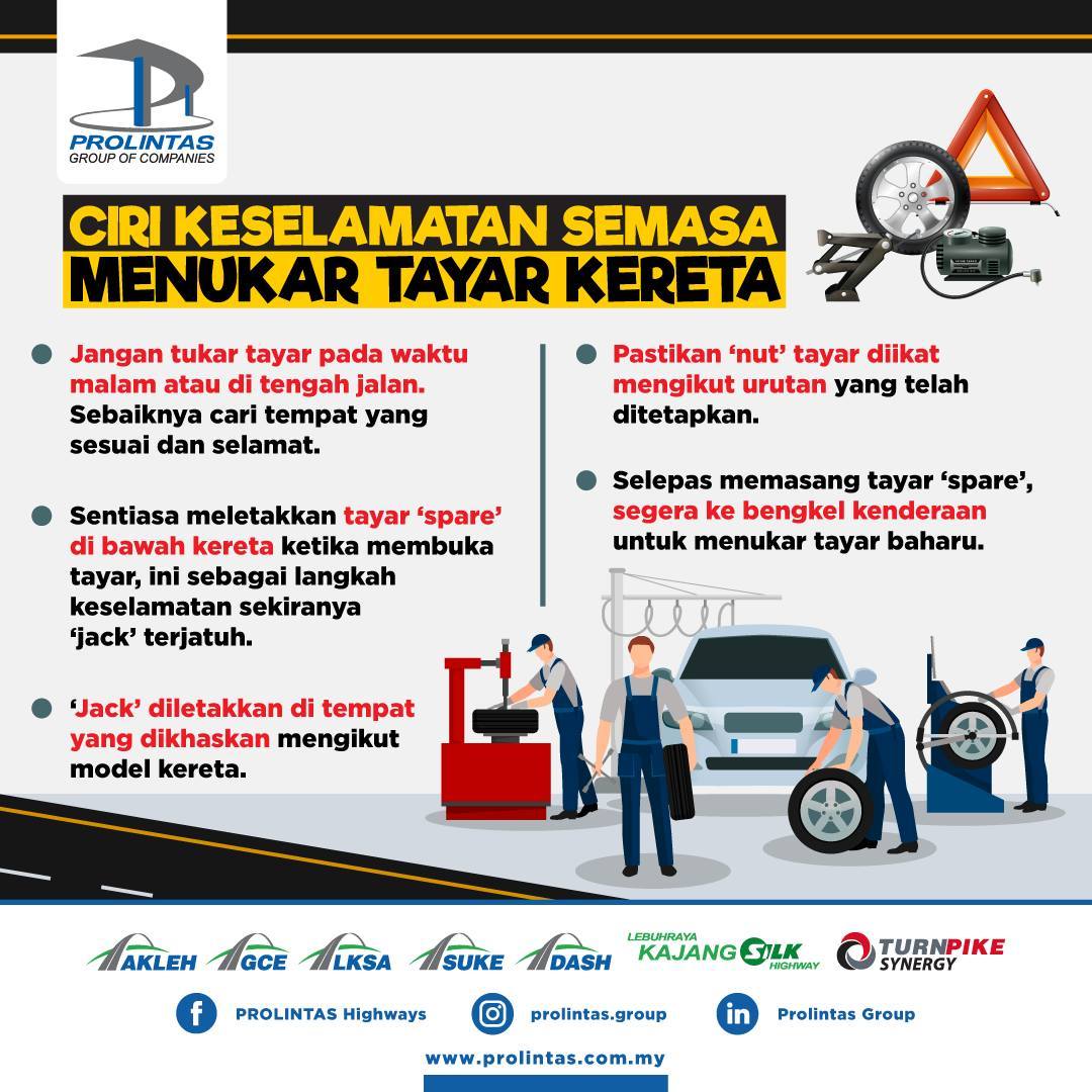 Ciri Keselamatan Semasa Menukar Tayar Kereta