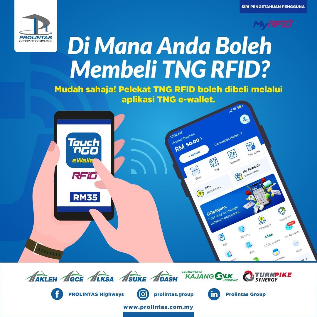 Di Mana Anda Boleh Membeli TNG RFID?