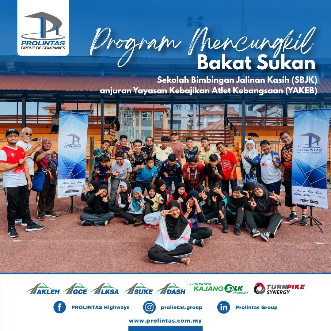 PROLINTAS menjayakan Program Mencungkil Bakat Sukan anjuran Yayasan Kebajikan Atlet Kebangsaan (YAKEB)