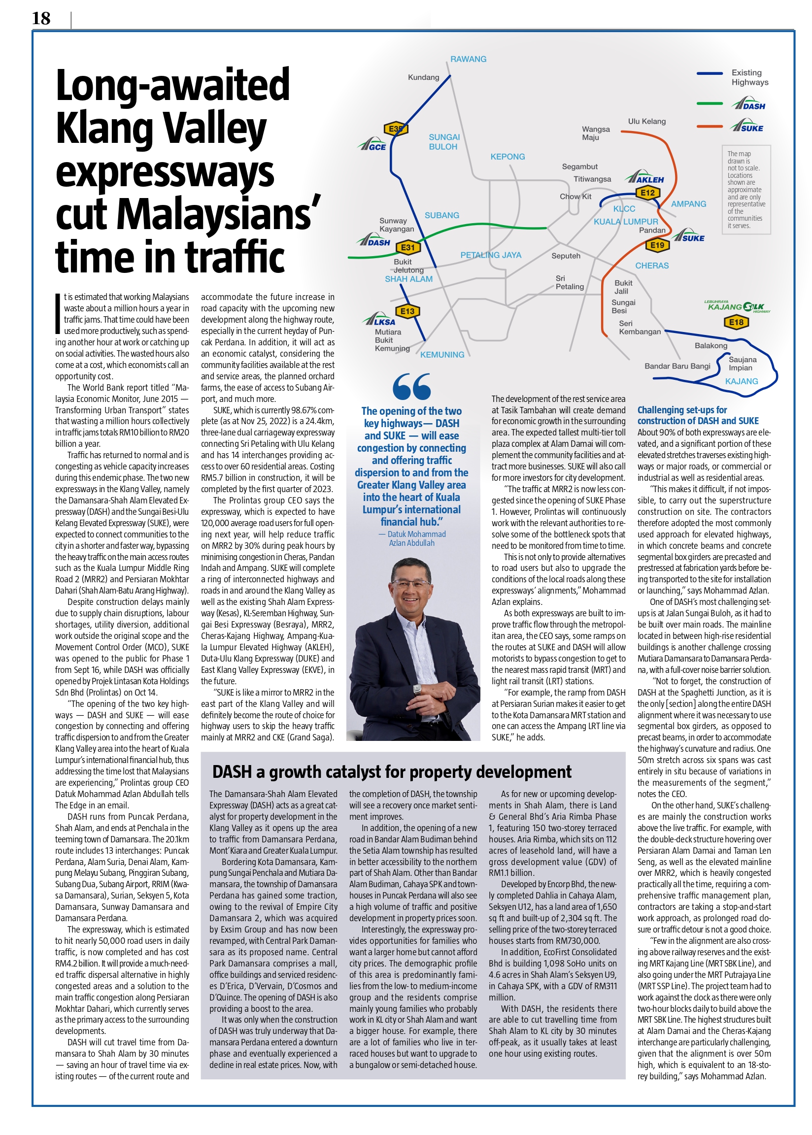 The Edge | Long-awaited Klang Valley expressways cut Malaysians’ time in traffic