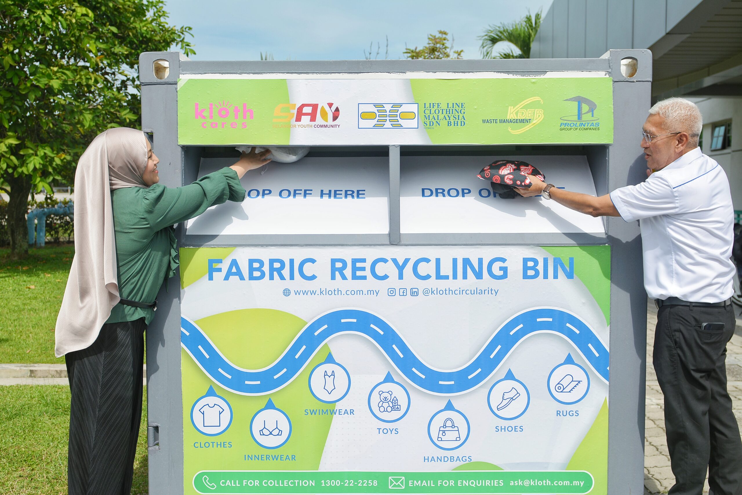 Protecting Environment ​<br />
Collected 500 kg Fabric for Recycle​ Image