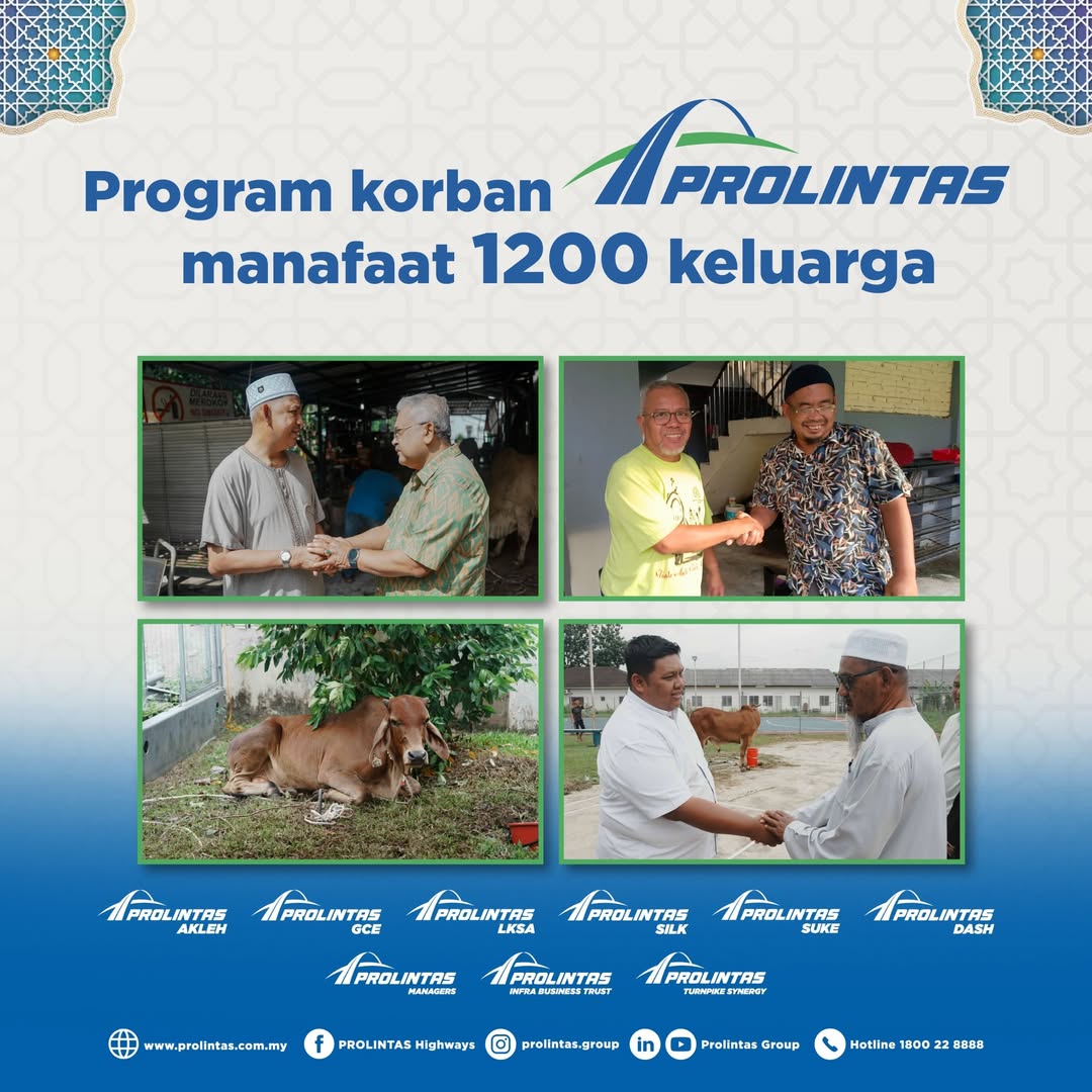 PROLINTAS JAYAKAN IBADAH KORBAN BERSAMA KOMUNITI